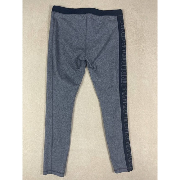 Under Armour Favorite Split Word Mark Leggings Womens XL Elastic Waist Gray - Picture 10 of 10
